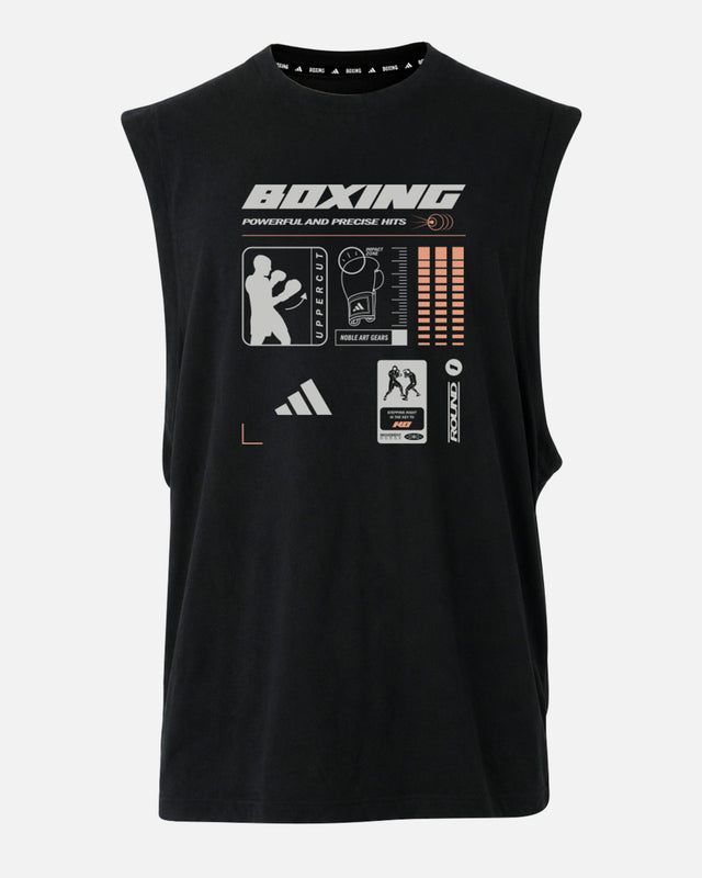 Camiseta Adidas T-Shirt Boxing Graphic Line SL – Negro