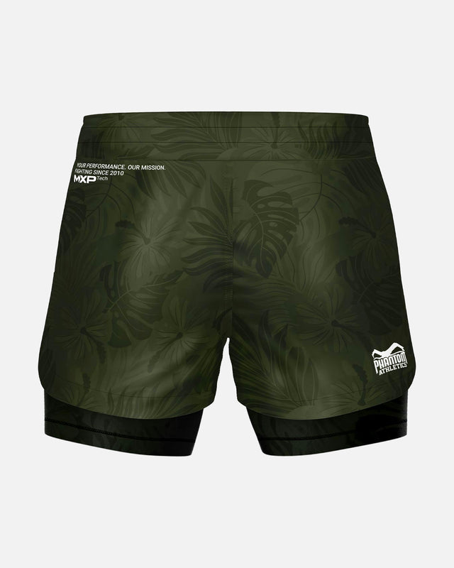 Phantom Athletics MMA Shorts Fusion 2in1 - Green