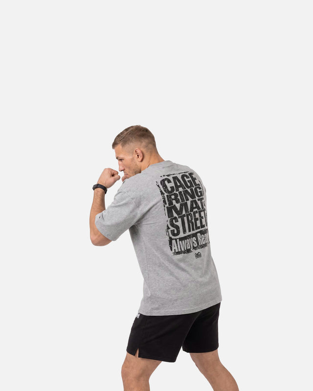 Phantom Athletics T-Shirt Cage Ring Mat Street – Grey