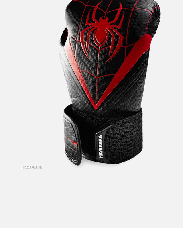 Hayabusa x Marvel Boxing gloves Miles Morales – Black/Red