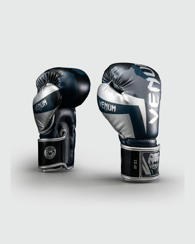 Venum Elite Boxhandschuhe Camo – Dunkelmarineblau/Blau