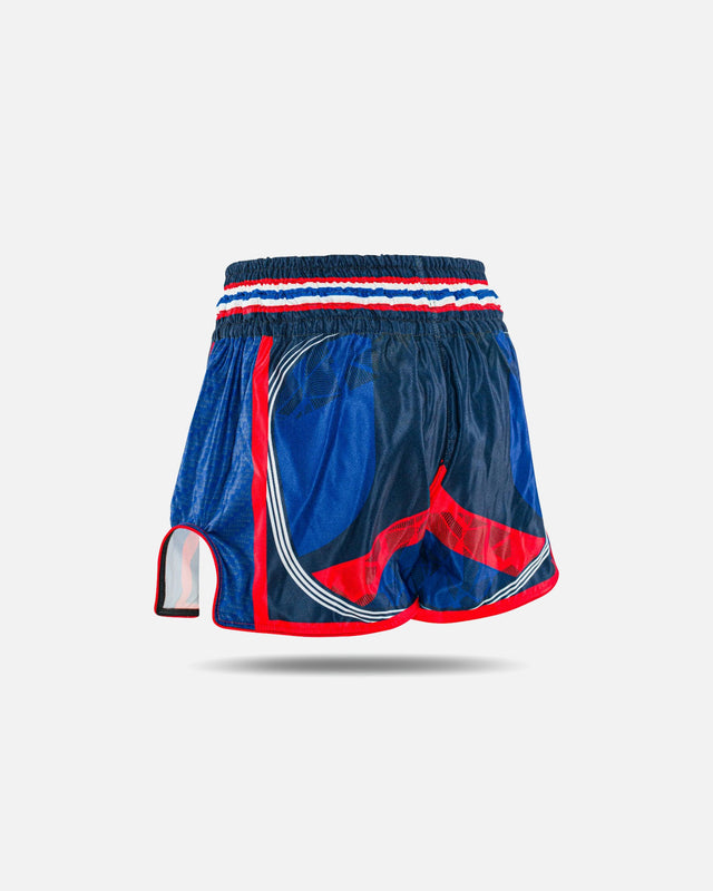 King Pro Boxing Muay Thai Shorts Flag – Blue