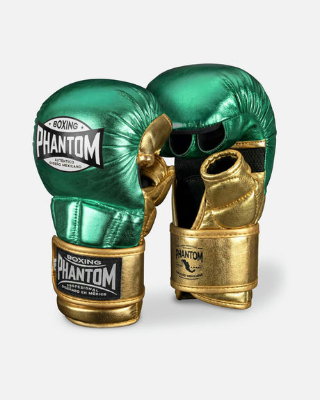 Luvas de MMA Phantom Athletics Mexico – Verde/Ouro