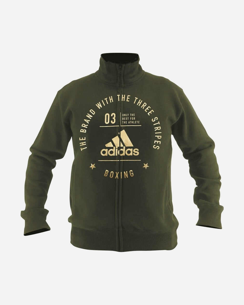 Adidas Community Boxing Training Jacket – Green/Gold