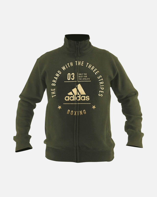 Adidas Community Boxing Training Jacket – Green/Gold