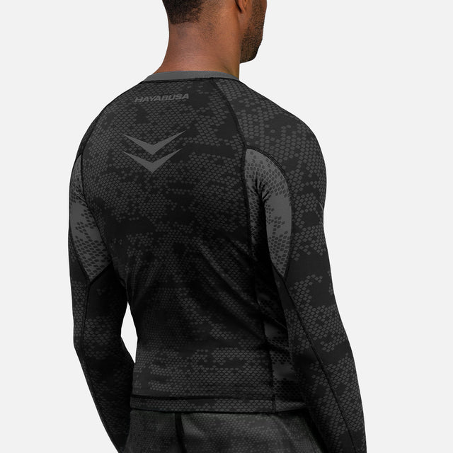 Hayabusa Ranked Rashguard Long Sleeves – Black