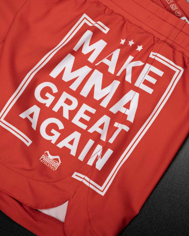 Phantom Athletics MMA-shorts Fusion-R Make MMA Great Again – Röd