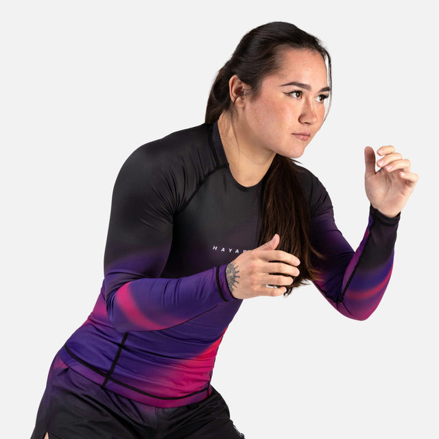 Hayabusa Rashguard Apex Nova Long Sleeves Women's – Purple