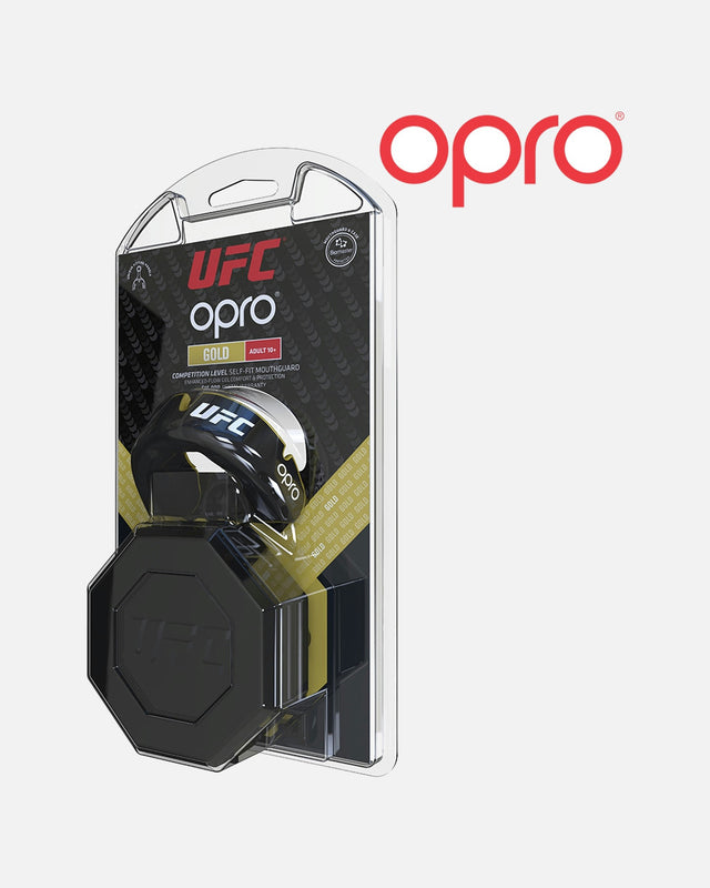 OPRO Gold Mouthguard – Black Metallic/Gold