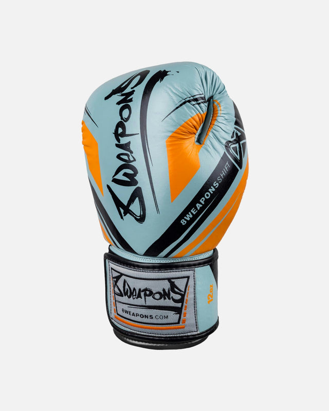8 WEAPONS Boxing gloves Shift – Ice Grey/Orange