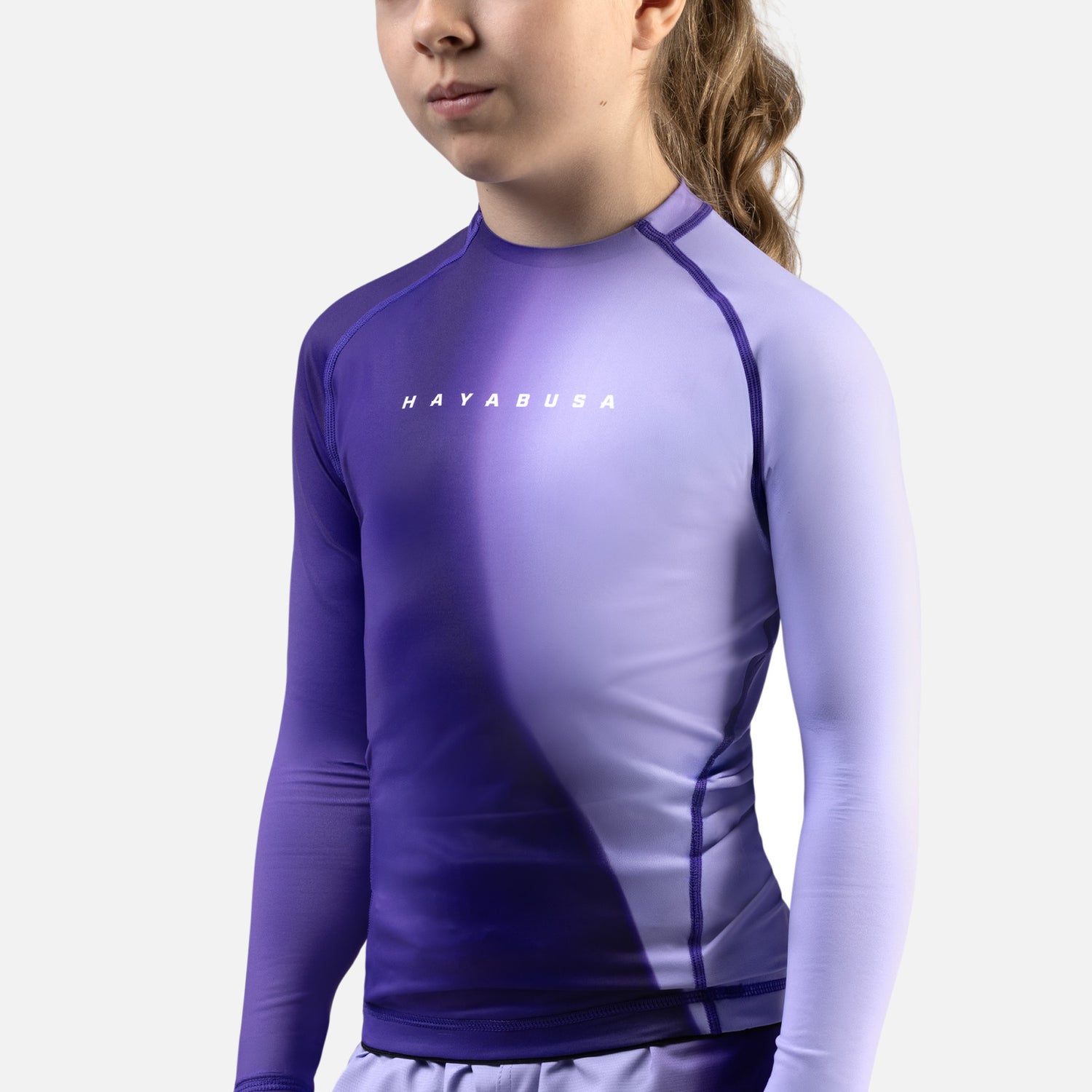Hayabusa Rashguard Apex Nova Lange Mouwen Kinderen - Paars