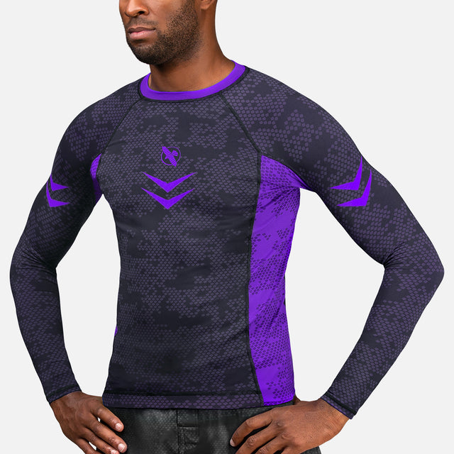 Hayabusa Rashguard Ranked Long Sleeves – Purple