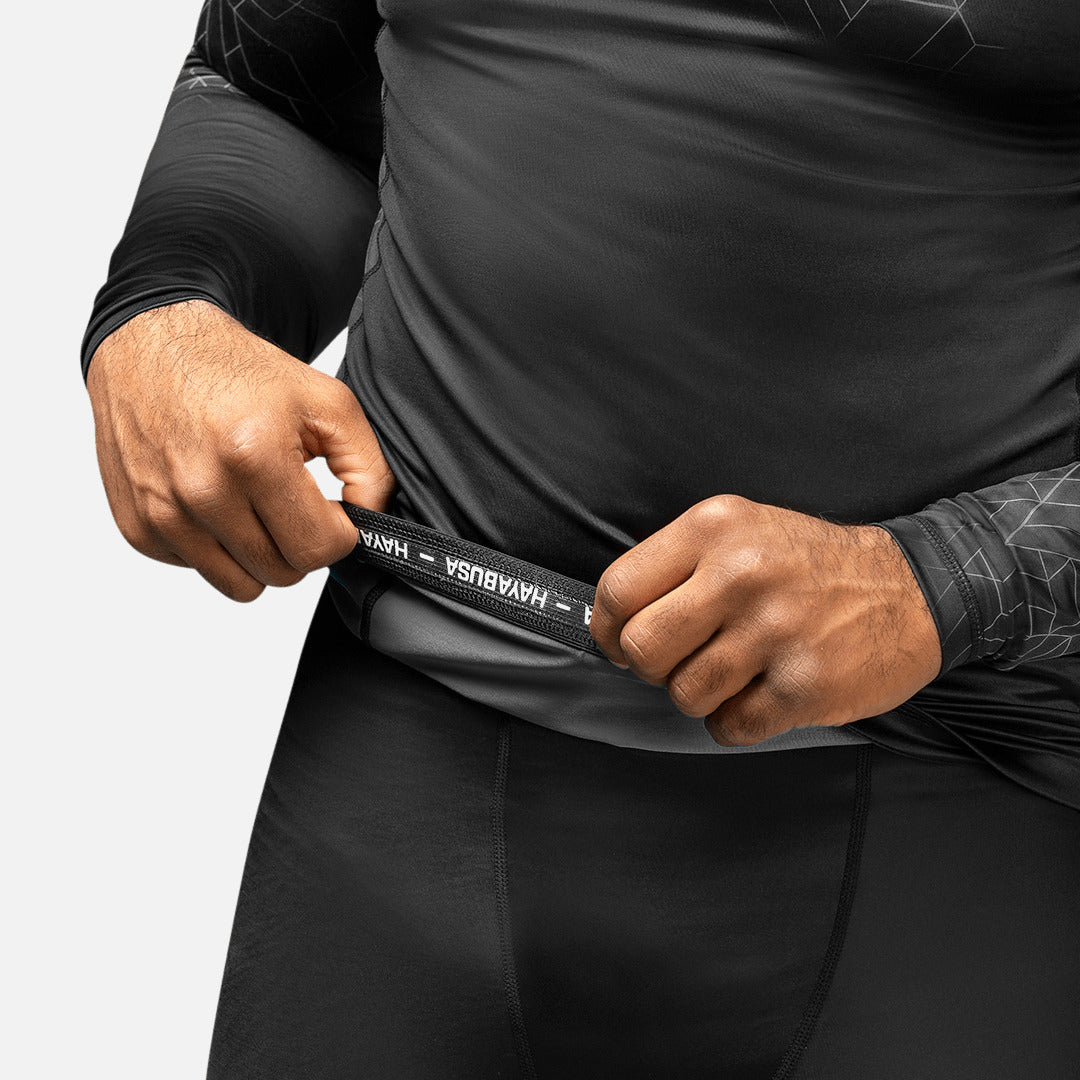 Hayabusa Rashguard Geo Long Sleeves – Grey