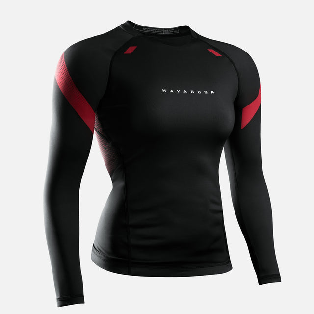Hayabusa Rashguard Pro Ranked Long Sleeve Women's – Black