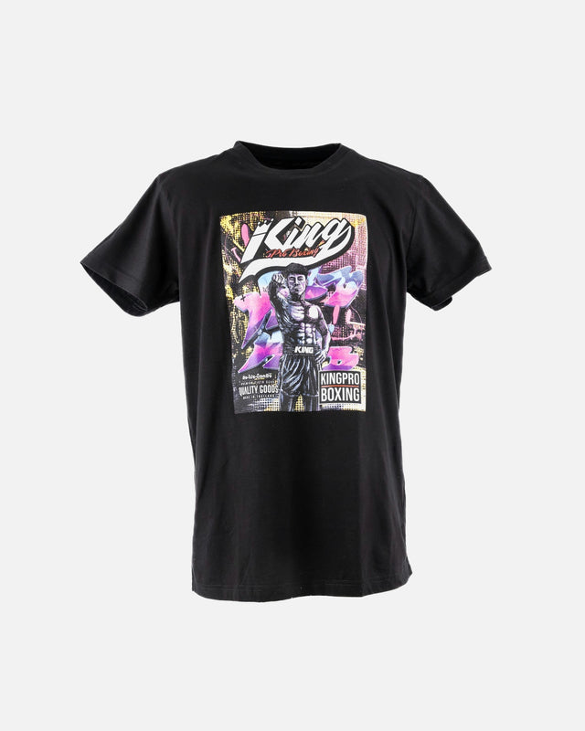 King Pro Boxing T-Shirt Comic – Black