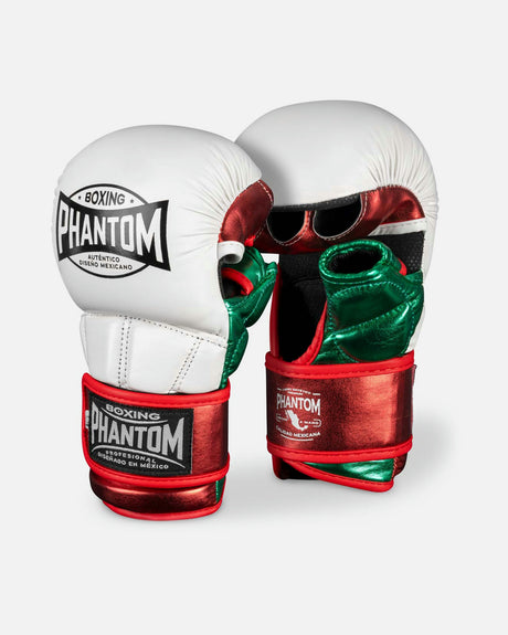 Phantom Athletics MMA Handschoenen Mexico - Wit/Groen/Rood