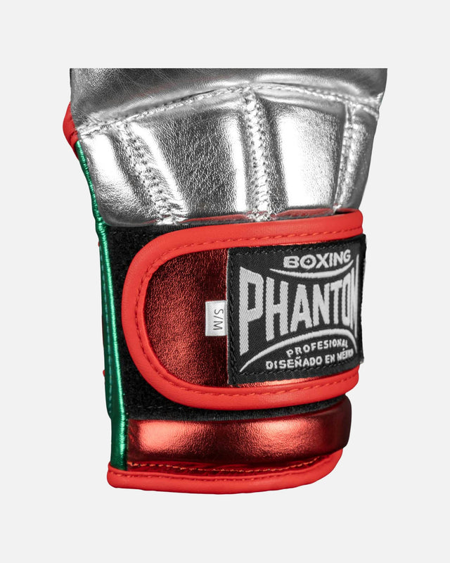 Phantom Athletics MMA Gloves Mexico – Silver/Green/Red