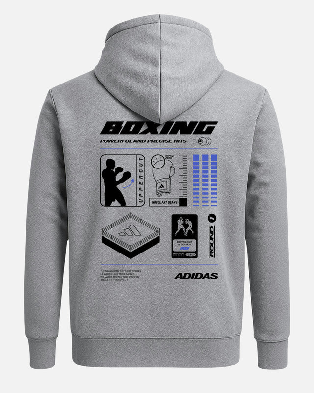 Hoodie Adidas Boxing Graphic Line – Gris