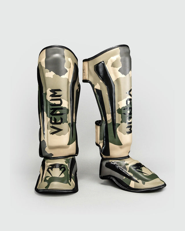 Venum Scheenbeschermers Elite - Kaki/Offwhite