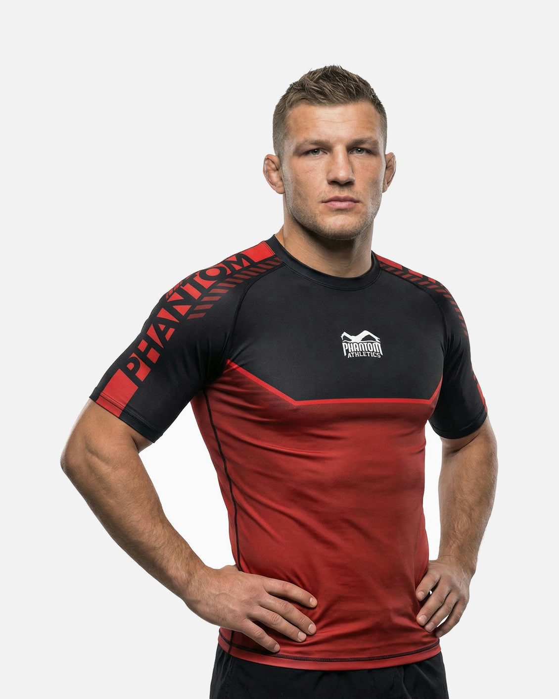 Phantom Athletics Rashguard EVO Apex Short Sleeves - Red
