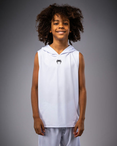 Venum Hoodie Elite ärmellos Kinder – Weiß