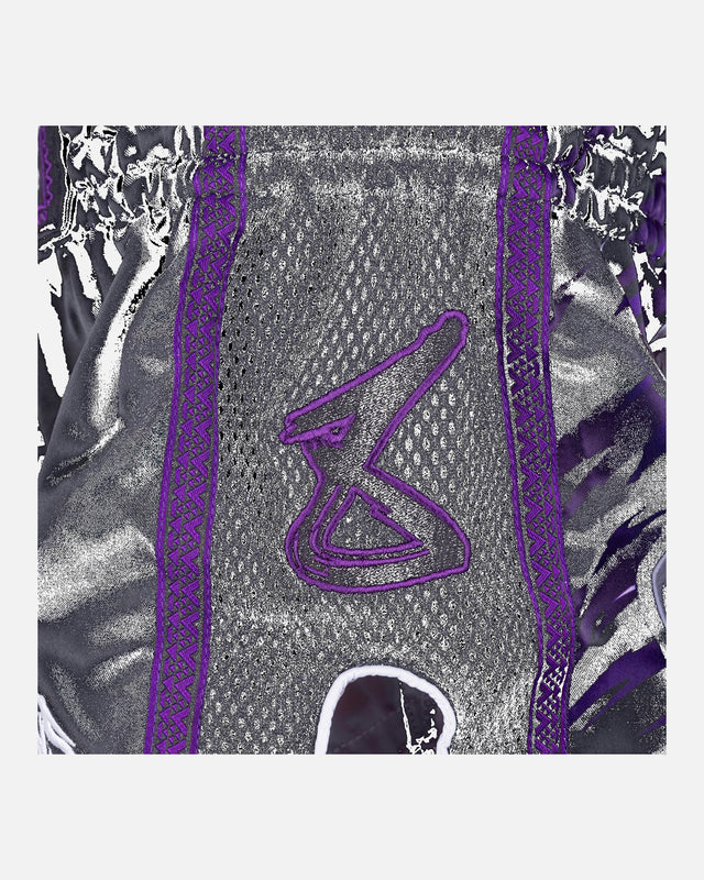 8 WEAPONS Muay Thai Shorts Beastial Panther – Black/Purple