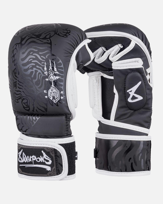 Rękawice MMA 8 WEAPONS Sak Yant Big Tiger – Czarne