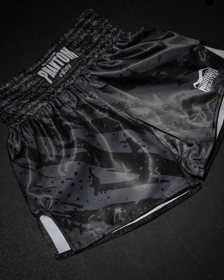 Calções de Muay Thai Phantom Athletics Tiger Camo – Cinzento