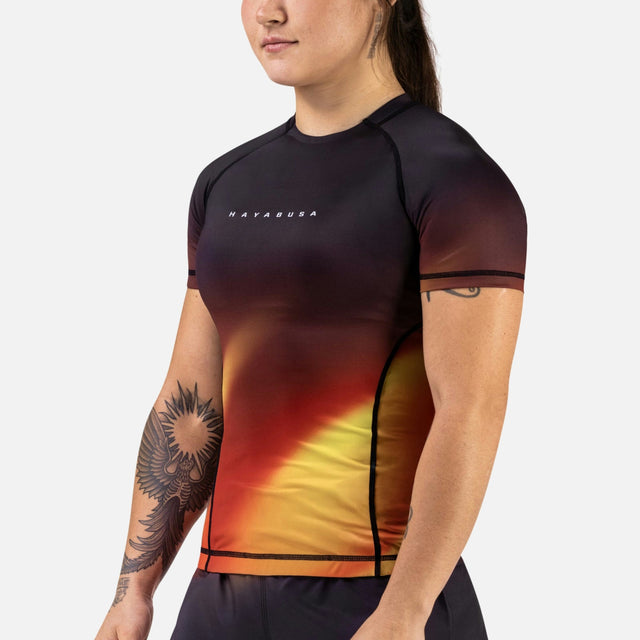 Hayabusa Rashguard Apex Nova Short Sleeves Women's - Orange