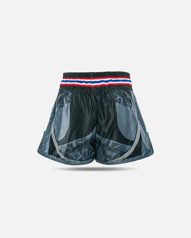 King Pro Boxing Muay Thai Shorts Flag – Black