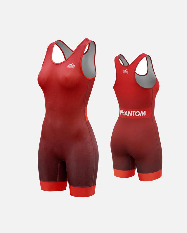 Phantom Athletics Women's Wrestling Singlet Set APEX – Red/Blue