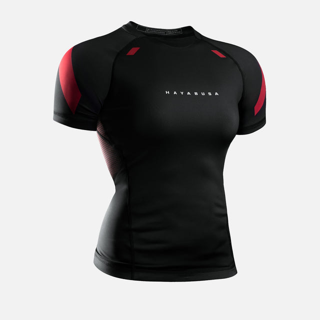 Hayabusa Rashguard Pro Ranked Short Sleeves Women's – Black
