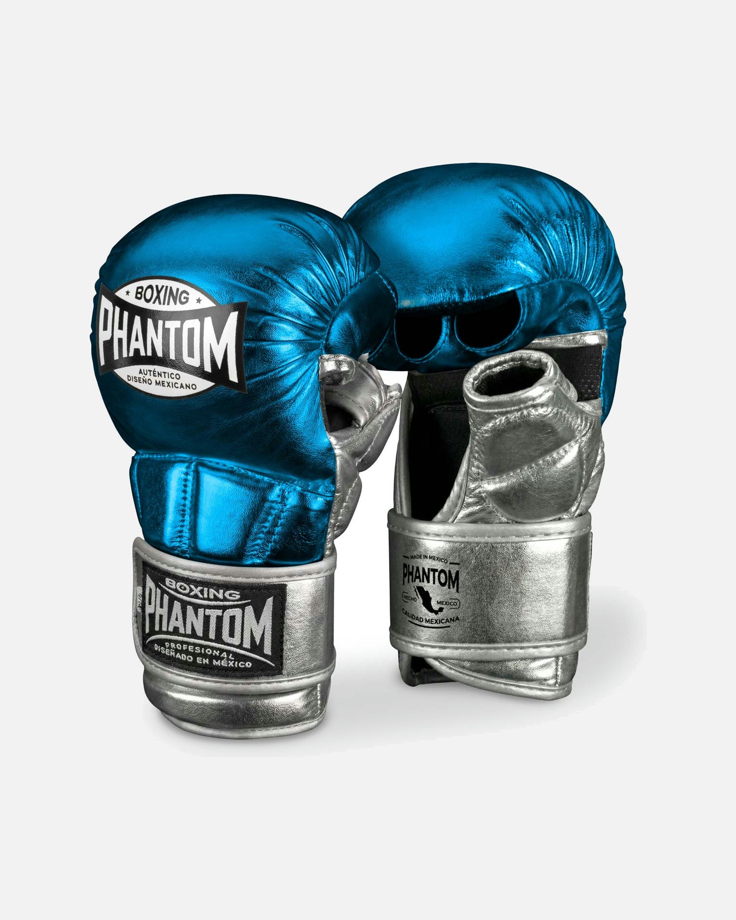 Phantom Athletics Mexico MMA Gloves – Light Blue/Silver