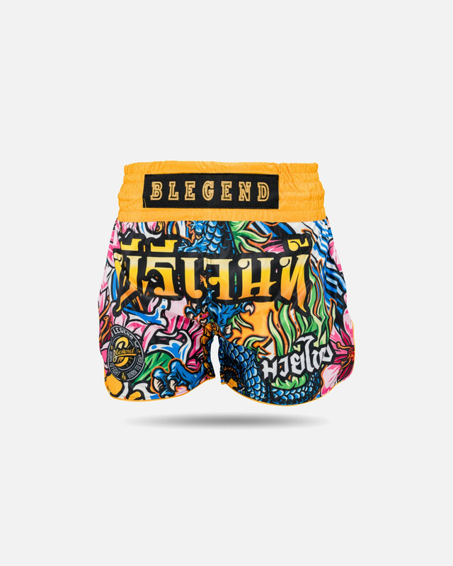 Blegend Muay Thai Shorts Legend 3 – Yellow