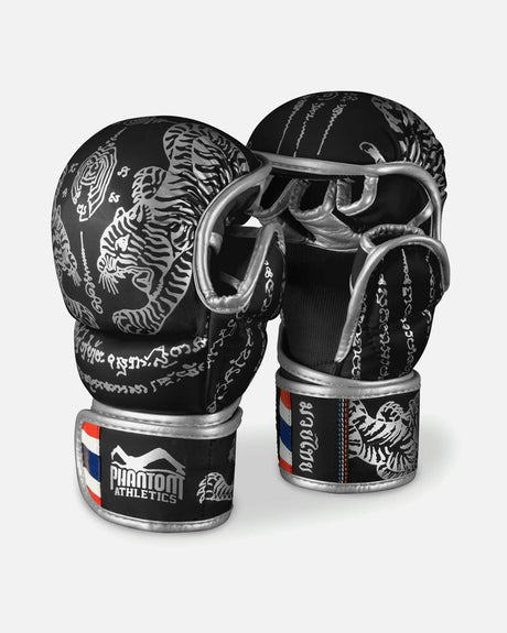 Phantom Athletics MMA Handschoenen Sparring Muay Thai - Zwart/Zilver
