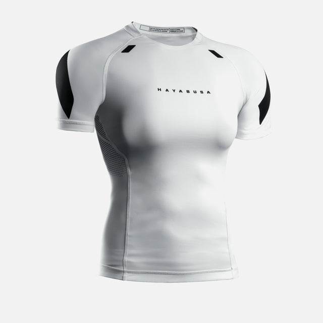 Hayabusa Rashguard Pro Ranked Short Sleeve Women's – White