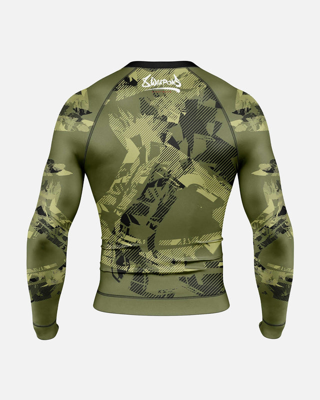 8 WEAPONS Rashguard Hit 2.0 – Olive/Black