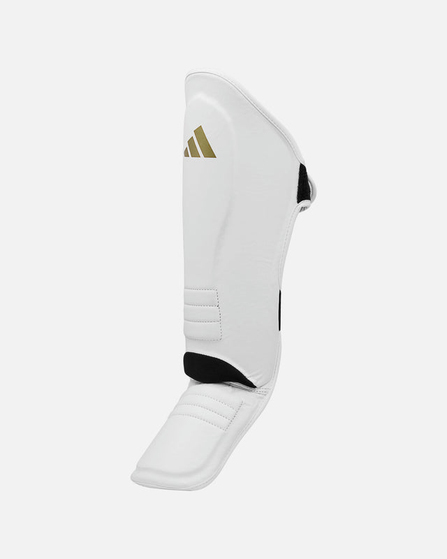 Adidas Speed Thai Shin-n-Step Shin Guards – White/Gold