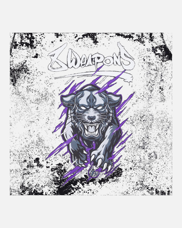 8 WEAPONS T-shirt Beastial Panther – Black/Purple