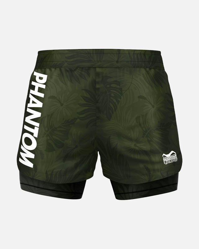 Phantom Athletics MMA Shorts Fusion 2in1 - Green