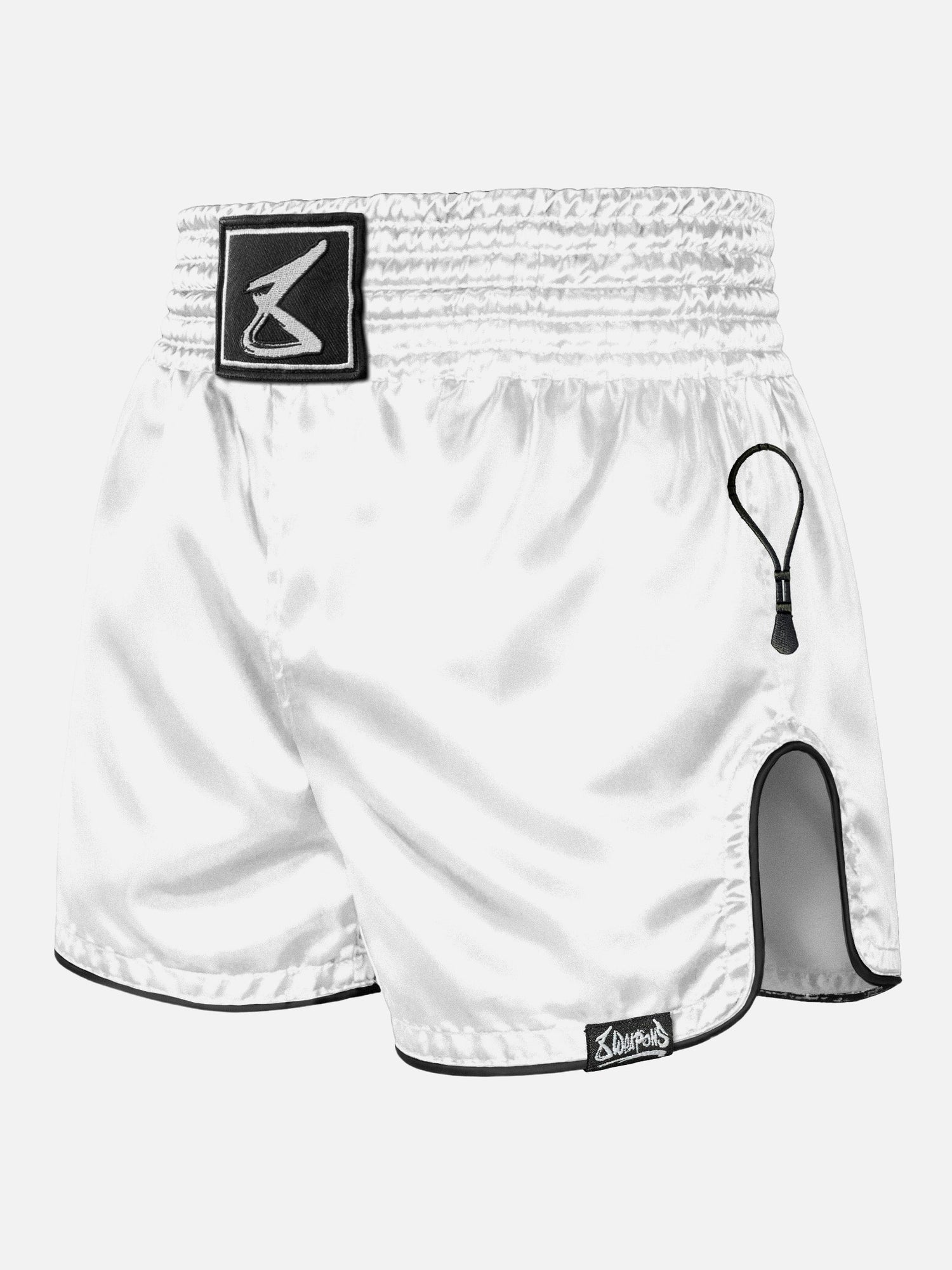 8 WEAPONS Muay Thai Shorts Mongkol – White/Black