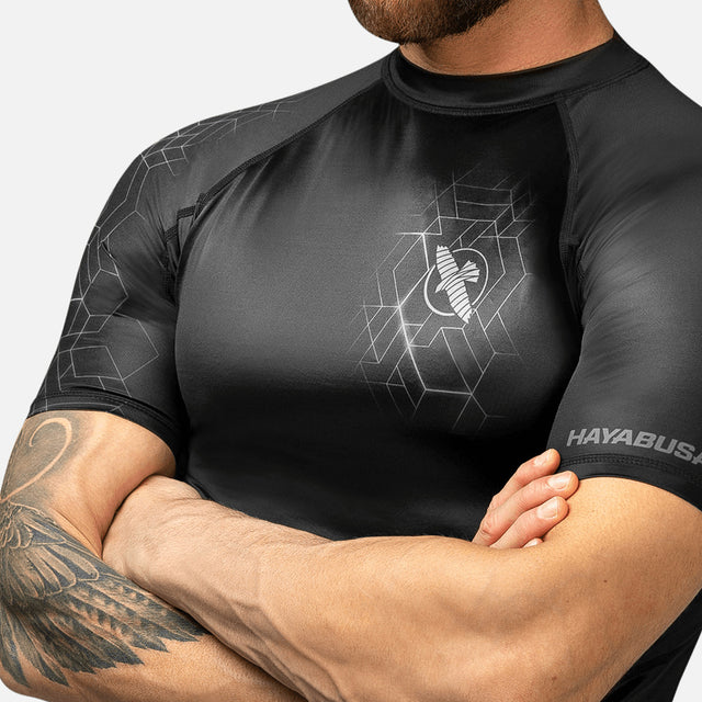 Hayabusa Rashguard Geo Short Sleeve – Grey