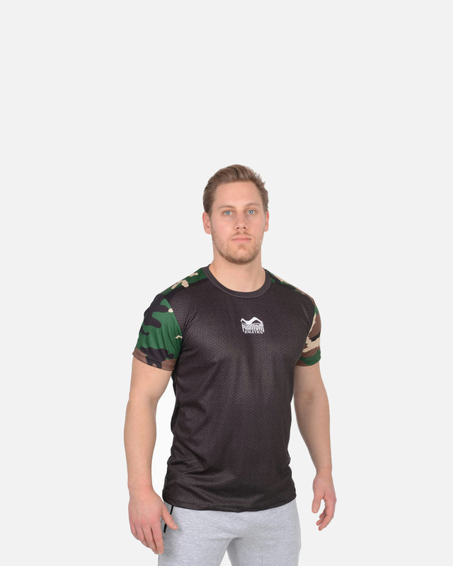Phantom Athletics Training T-shirt EVO – Black/Woodland