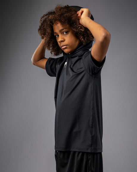 Venum Hoodie Elite ärmelloses Kindermodell – Schwarz