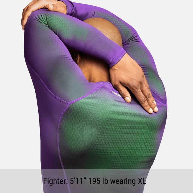 Hayabusa Rashguard Fusion Long Sleeves – Purple/Green
