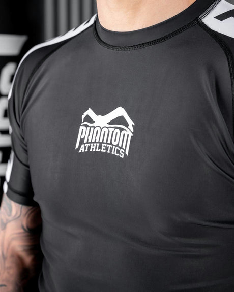 Phantom Athletics Rashguard EVO Apex Krátké rukávy – Černý