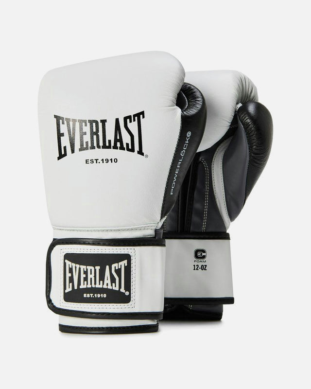 Luvas de boxe Everlast Powerlock OG – Branco/Preto