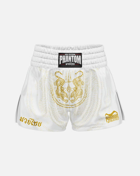 Phantom Athletics Muay Thai Shorts Sak Yant - Wit/Goud