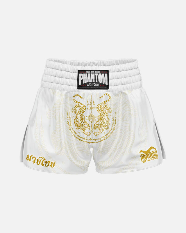 Phantom Athletics Muay Thai Shorts Sak Yant - Wit/Goud