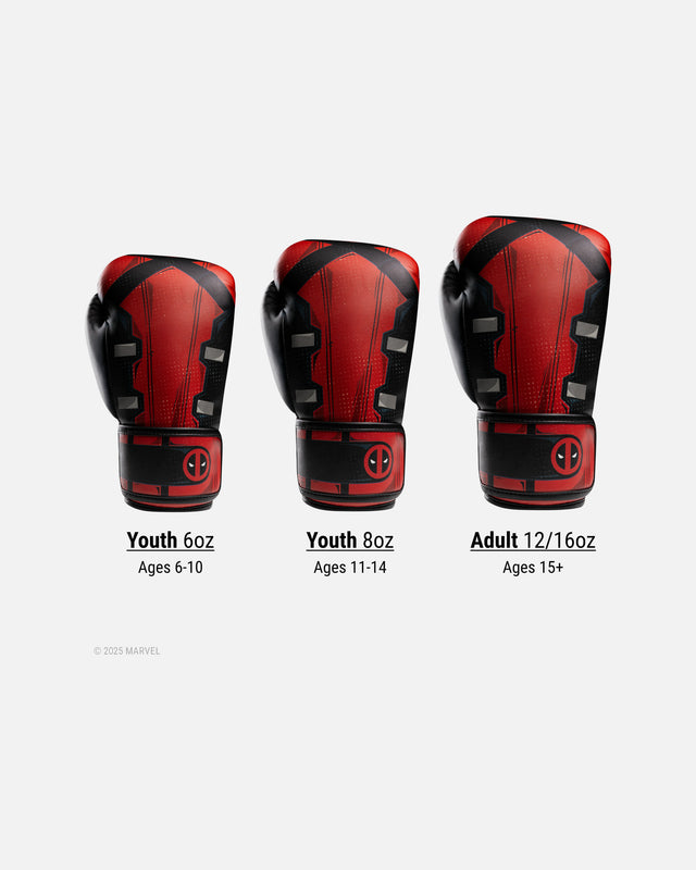 Hayabusa x Marvel Boxing gloves Deadpool – Red/Black